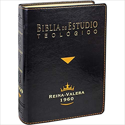 Biblia de Estudio Teológico Reina Valera 1960 Piel Fabricada Negro con Index
